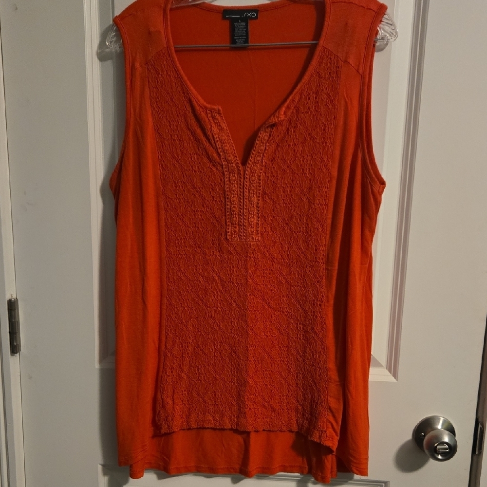 RXB Coral Smocked Tank Top